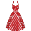 Retro Red Polka Dot Dress - Obleke - $5.99  ~ 5.14€