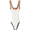 Retro Color Striped Strap Knit Bodysuit - Overall - $25.99  ~ £19.75