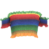 Retro Maiden Rainbow Gradient Shoulder S - 半袖衫/女式衬衫 - $15.99  ~ ¥107.14
