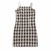 Retro flat halter check dress - sukienki - $27.99  ~ 24.04€