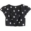 Retro party collar wave chiffon top - Ärmellose shirts - $25.99  ~ 22.32€