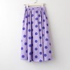 Retro polka dot skirt elasticated high waist a-line skirt - Shirts - $25.99 