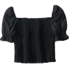 Retro square neck elastic top - Shirts - $19.99 