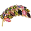 Rhinestone Leaf Brooch - Other jewelry - $99.00 