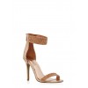 Rhinestone Ankle Strap High Heel Sandals - Sandalen - $24.99  ~ 21.46€