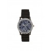 Rhinestone Bezel Rubber Strap Watch - Ure - $8.99  ~ 7.72€