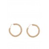 Rhinestone Encrusted Hoop Earrings - Earrings - $6.99 