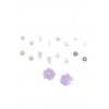 Rhinestone Flower Stud Earrings Set - Brincos - $5.99  ~ 5.14€