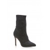Rhinestone Mesh High Heel Booties - Boots - $39.99 