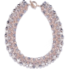  Rhinestone and bead collar necklace - Naszyjniki - 