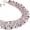  Rhinestone and bead collar necklace - ネックレス - 