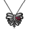 Rib Cage garnet Heart - Ogrlice - $99.00  ~ 85.03€