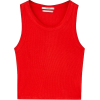 Ribbed Vest Top - Tシャツ - 