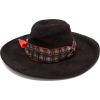 Ribbon-trim suede hat - 有边帽 - 
