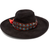 Ribbon-trim suede hat - Šeširi - 