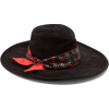 Ribbon-trim suede hat - Sombreros - 