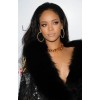 Rihanna in Black Fur Coat - Other - 
