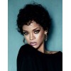 Rihanna in Black Top-Short Hai - Anderes - 