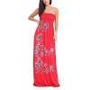 Rimi Hanger Womens Womens Chunky Flower Print Sheering Maxi Dress Ladies Sleeveless Fancy Party Dress S/XXL - Dresses - $17.99 