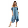 Riviera Sun Womens Off Shoulder Embroidered Jumpsuit Romper - 裤子 - $24.99  ~ ¥167.44
