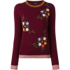 Roberto Collina floral ribbed jumper - Maglioni - 