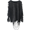 Rock Punk Gothic Tassel Grunge - Long sleeves shirts - 