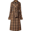 Rokh Oversized Tartan Gabardine Trench - Jakne in plašči - 