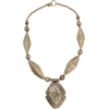 Romboid  Necklaces Beige - Collares - 