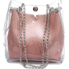 Romwe Clear Chain Tote Bag - Carteras - 