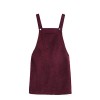 Romwe Women's Straps A-line Corduroy Pinafore Bib Pocket Overall Dress - Haljine - $14.99  ~ 95,23kn