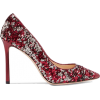 Romy 100 glittered leather pumps - Zapatos clásicos - 