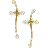 Rose Brinelli Cross Earrings - Orecchine - 