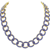 Rose Brinelli blue necklace - Halsketten - 