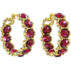 Rose Brinelli crimson earrings - Naušnice - 