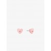 Rose Gold-Tone Heart Stud Earrings - Earrings - $75.00 