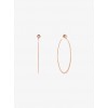 Rose Gold-Tone Hoop Earrings - Earrings - $55.00 