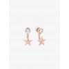 Rose Gold-Tone Star Earrings - Earrings - $75.00 