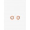 Rose Gold-Tone Stud Earrings - Brincos - $65.00  ~ 55.83€