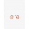 Rose Gold-Tone Stud Earrings - Earrings - $75.00 
