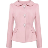 Rose Pink Fitted Jacket - Kurtka - 