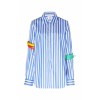 Rosie Assoulin Bangle-Embellished Stripe - Long sleeves shirts - 