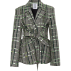 Rosie Assoulin Belted Plaid Wool-Blend B - アウター - 