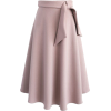 Rosy Brown Midi Skirt - スカート - 