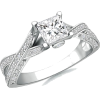 Round Diamond Engagement Ring - Pierścionki - $1,829.00  ~ 1,570.90€
