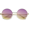 Round Frame Tinted Sunglasses - Темные очки - 