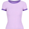 Round Neck Knit Short-Sleeve T-Shirt - Koszulki - krótkie - $25.99  ~ 22.32€