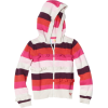 Roxy Kids Girls 2-6x Teenie Wahine - Comfy Cozy Stripe Hoodie Aurora Red Stripe - Hemden - lang - $27.52  ~ 23.64€