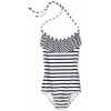 Roxy Kids Girls 7-16 Ruffle One Piece Swinsuit Black/White - Kupaći kostimi - $39.70  ~ 252,20kn