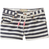 Roxy Kids Girls 7-16 Sunset Drops Shorts Blue Black/White Stripe - Shorts - $39.50 