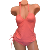 Roxy Women's Tankini Top and Lowered tie Bottom Swimsuit Set - 水着 - $44.98  ~ ¥5,062